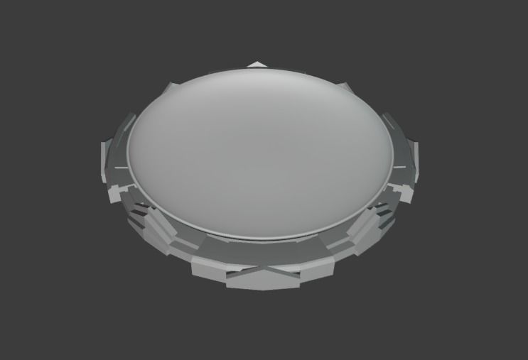 Beyblade Stadium Low-poly 3D model_9