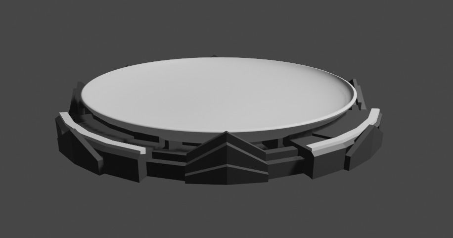 Beyblade Stadium Low-poly 3D model_17