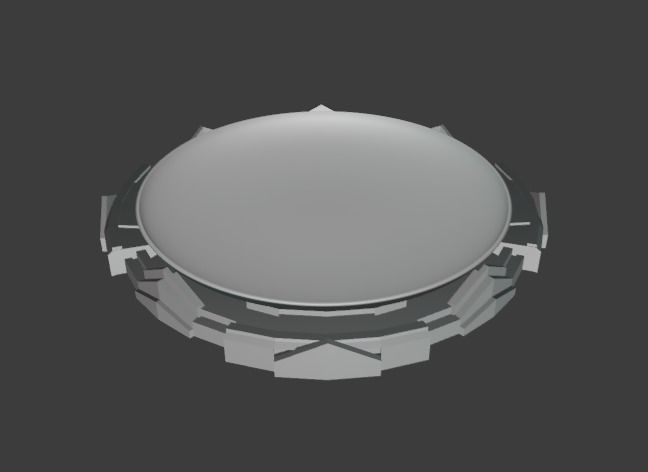 Beyblade Stadium Low-poly 3D model_4