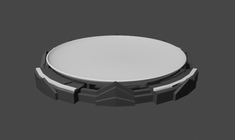 Beyblade Stadium Low-poly 3D model_19