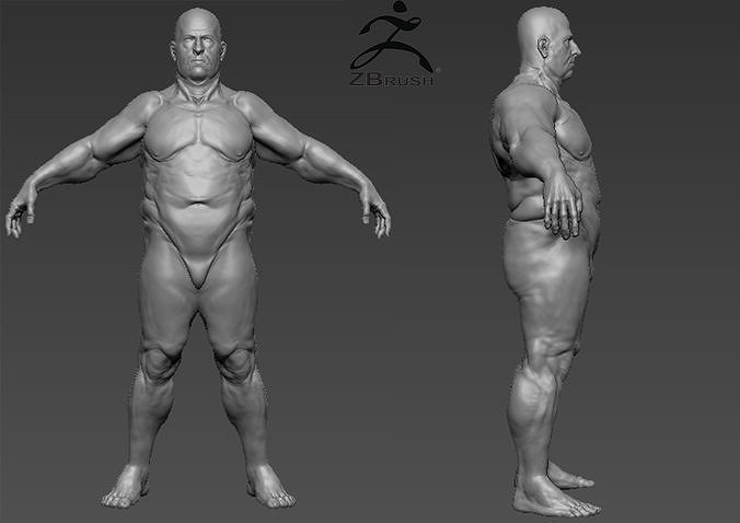 fat man base mesh 3D model