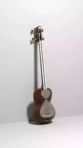 Middle-eastern musical instrument Persian Taar Free 3D model