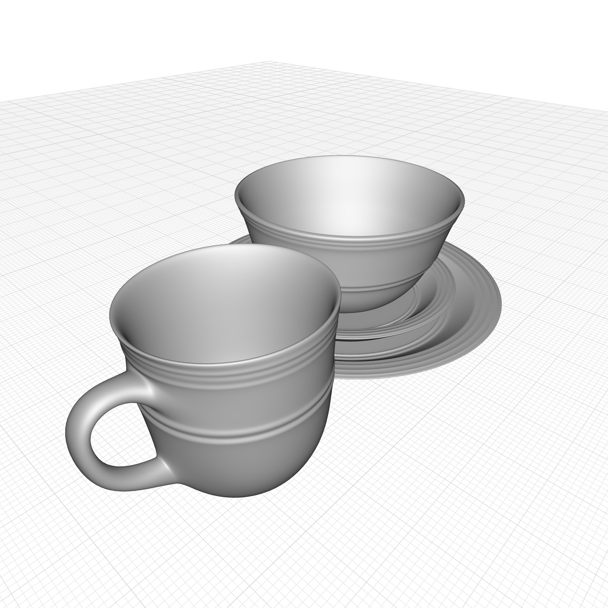 Annabelle Dinnerware Set 3D model_4