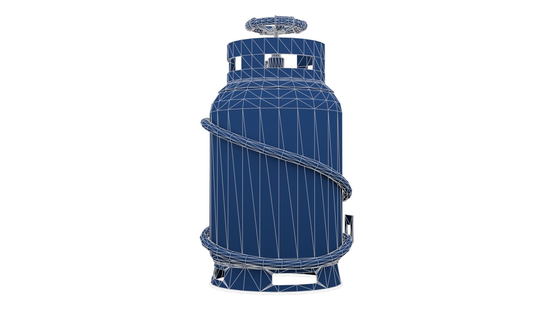 Welding Torch Gas Cylinder Low-poly 3D model_25