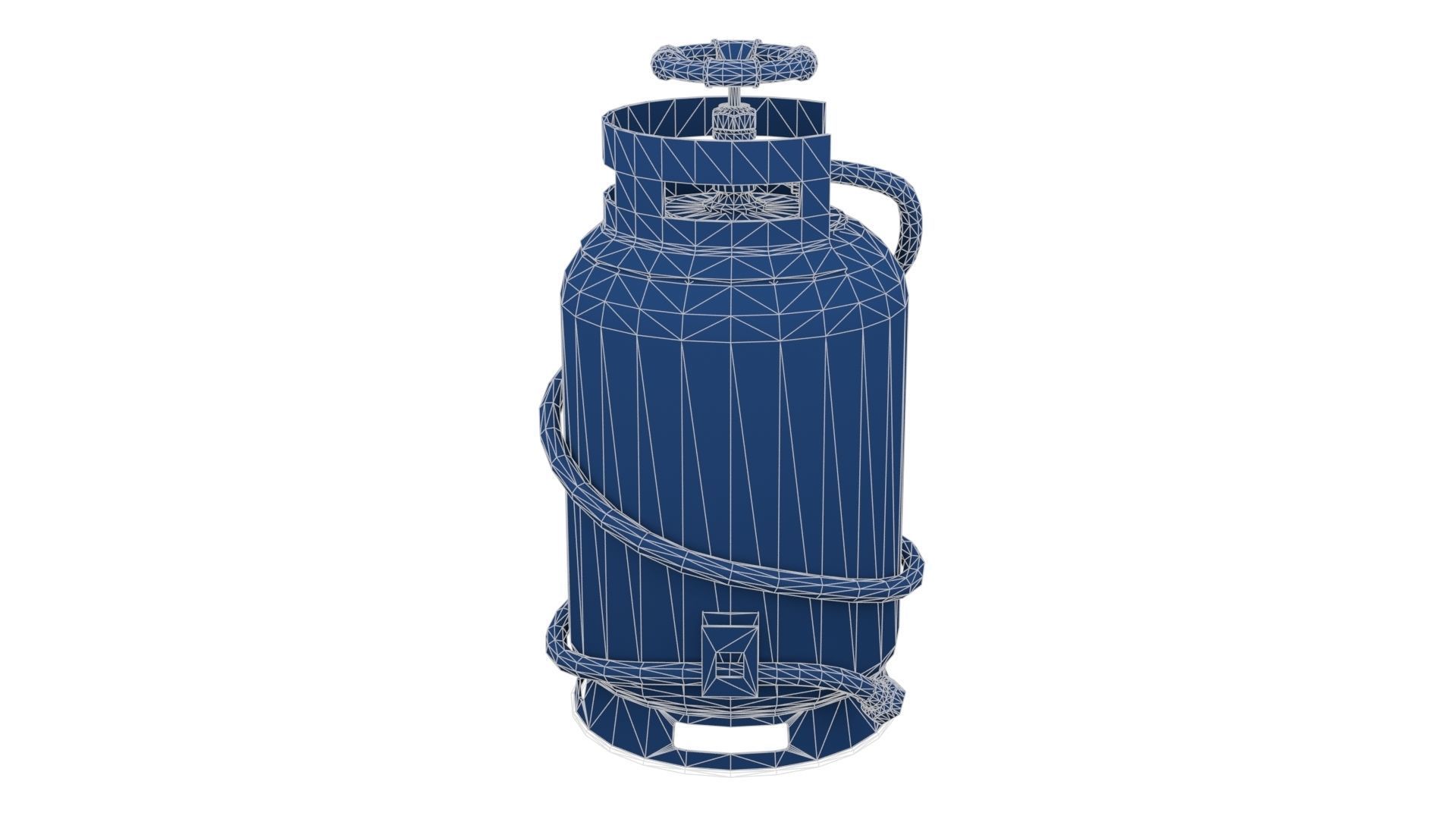 Welding Torch Gas Cylinder Low-poly 3D model_23