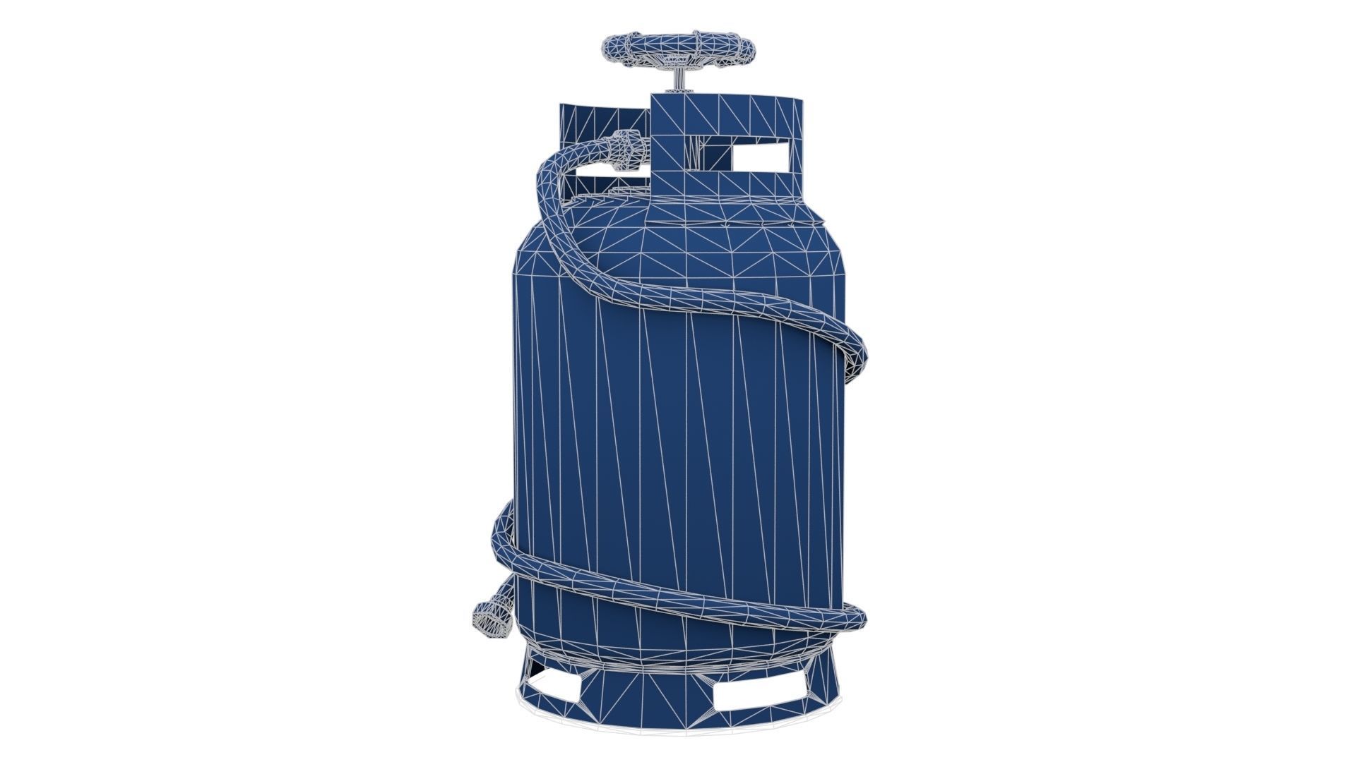 Welding Torch Gas Cylinder Low-poly 3D model_27