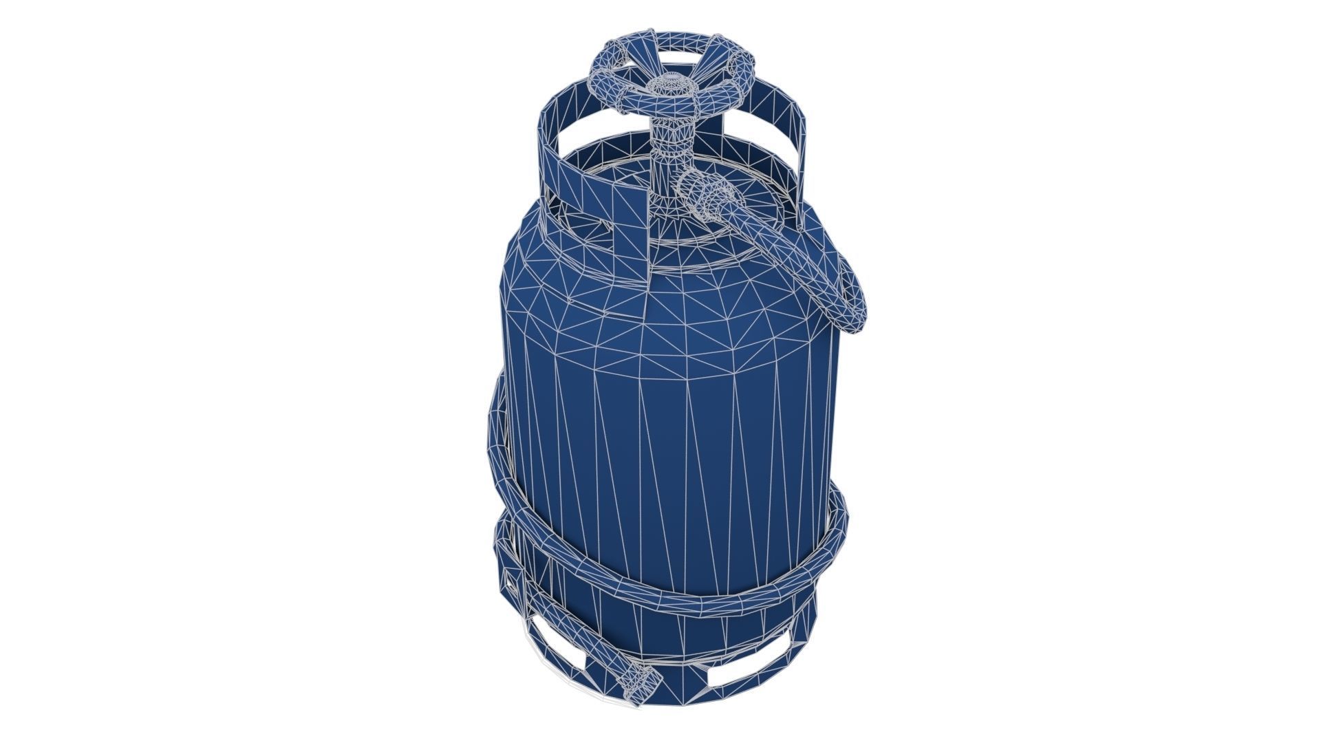 Welding Torch Gas Cylinder Low-poly 3D model_28