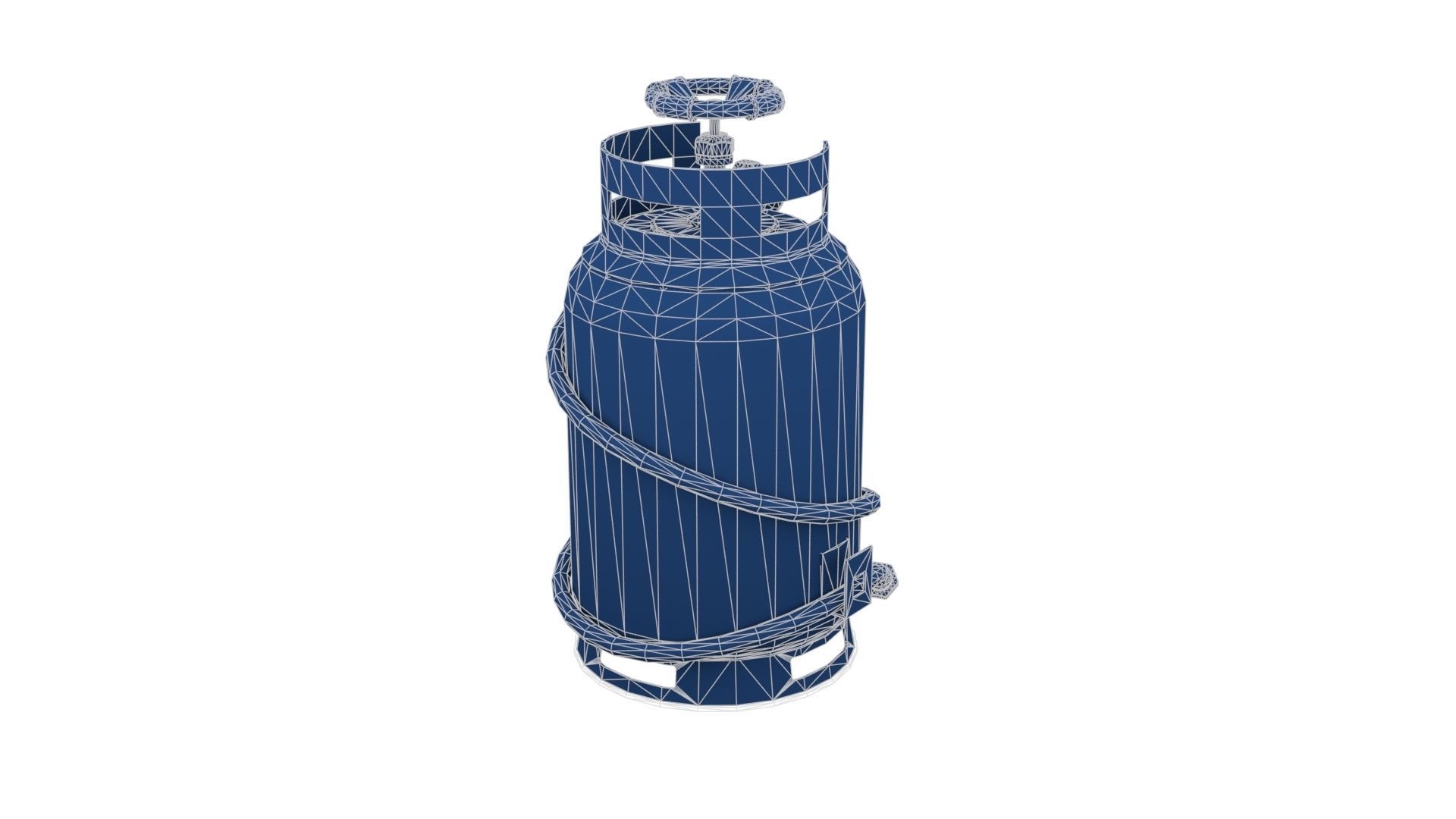 Welding Torch Gas Cylinder Low-poly 3D model_21