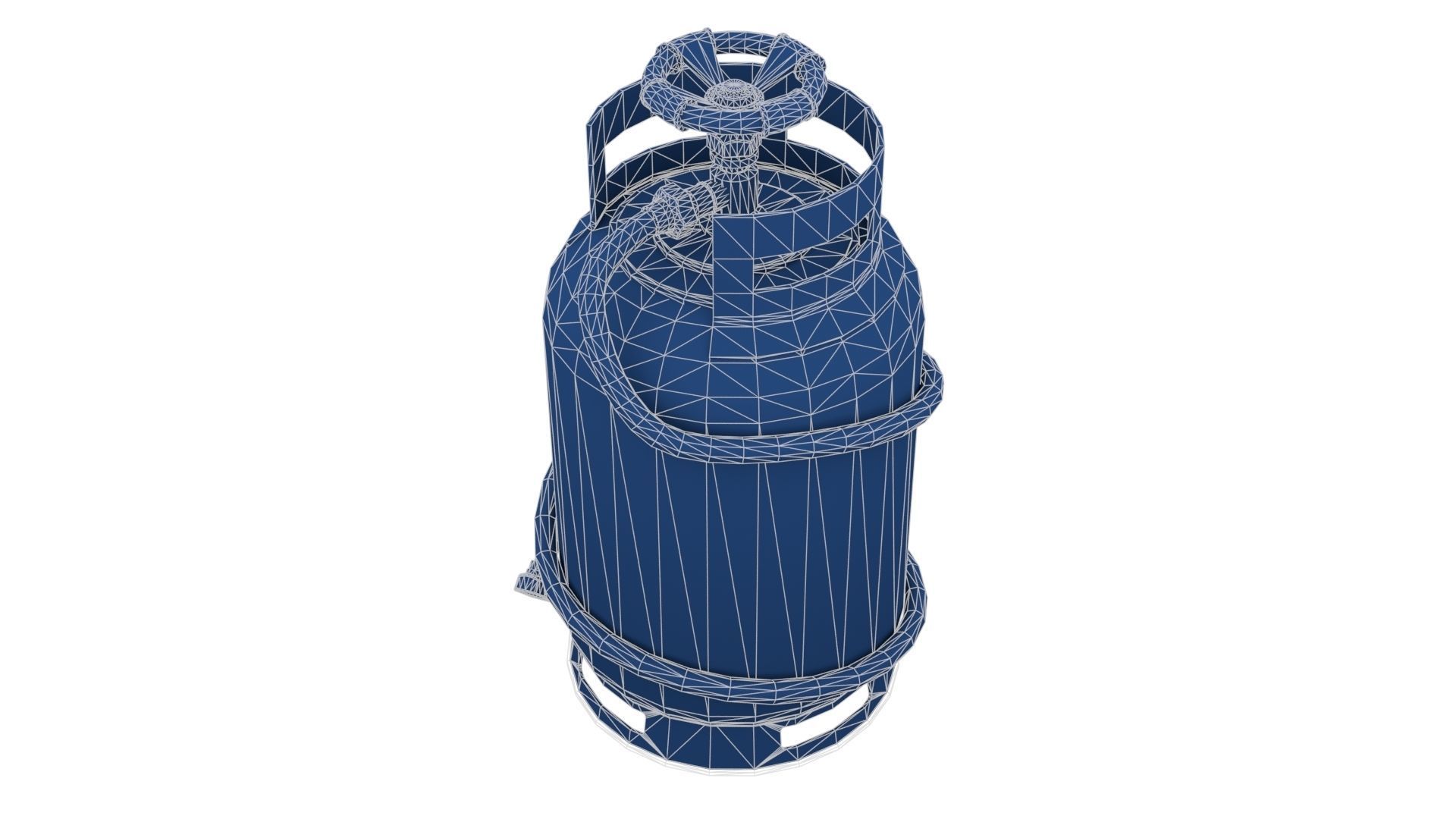 Welding Torch Gas Cylinder Low-poly 3D model_22