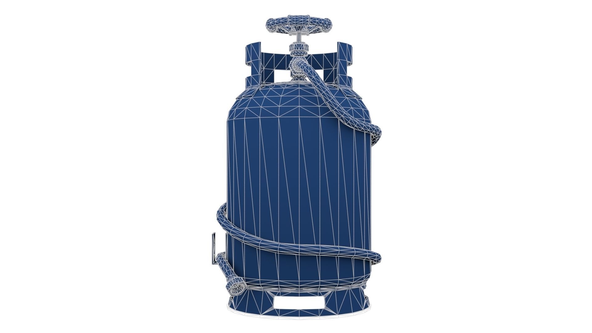 Welding Torch Gas Cylinder Low-poly 3D model_26