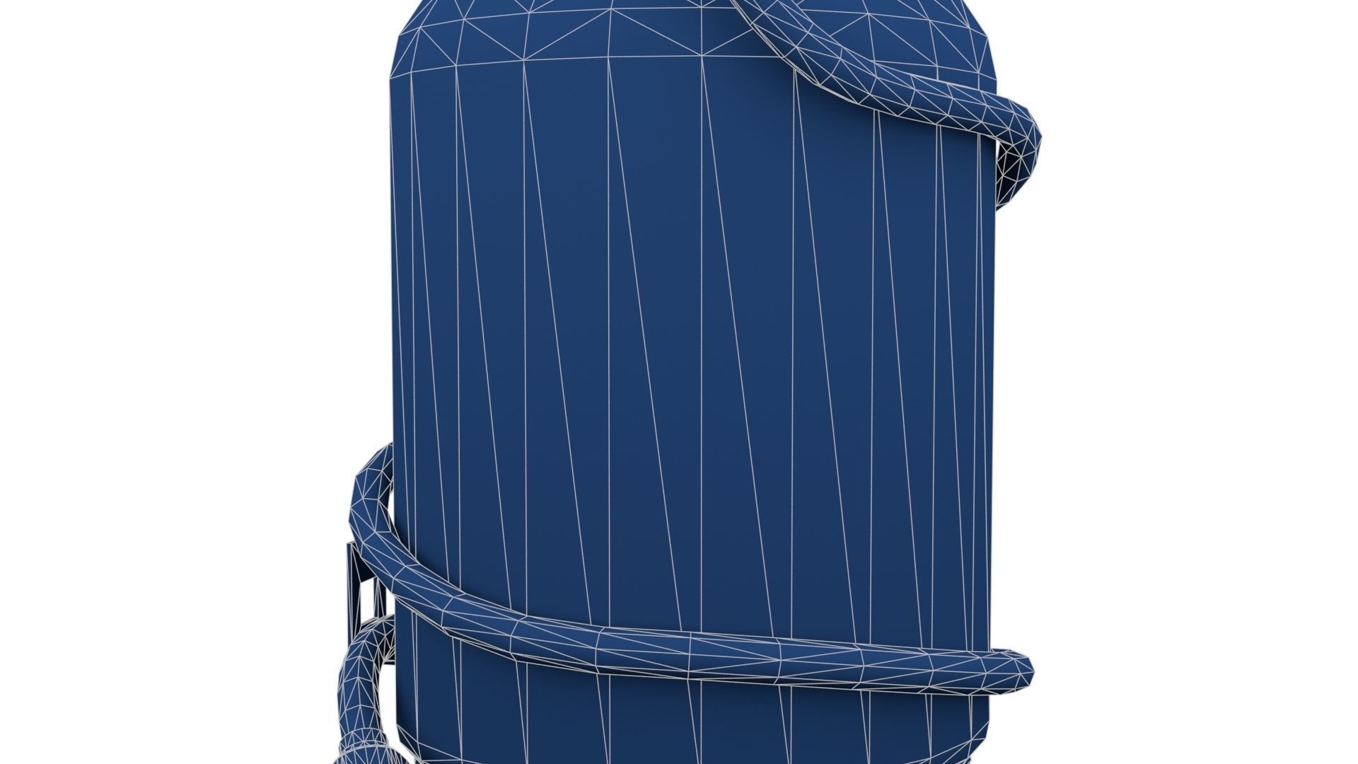 Welding Torch Gas Cylinder Low-poly 3D model_29