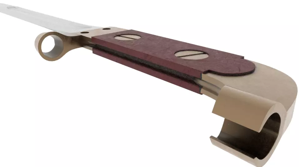 bayonet knife for ak-47 Free low-poly 3D model