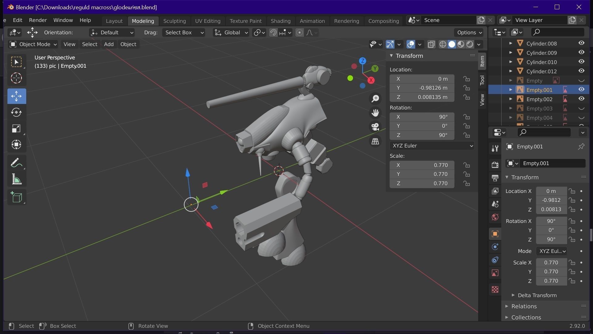 tactical pod gulde from macross 3D print model_1