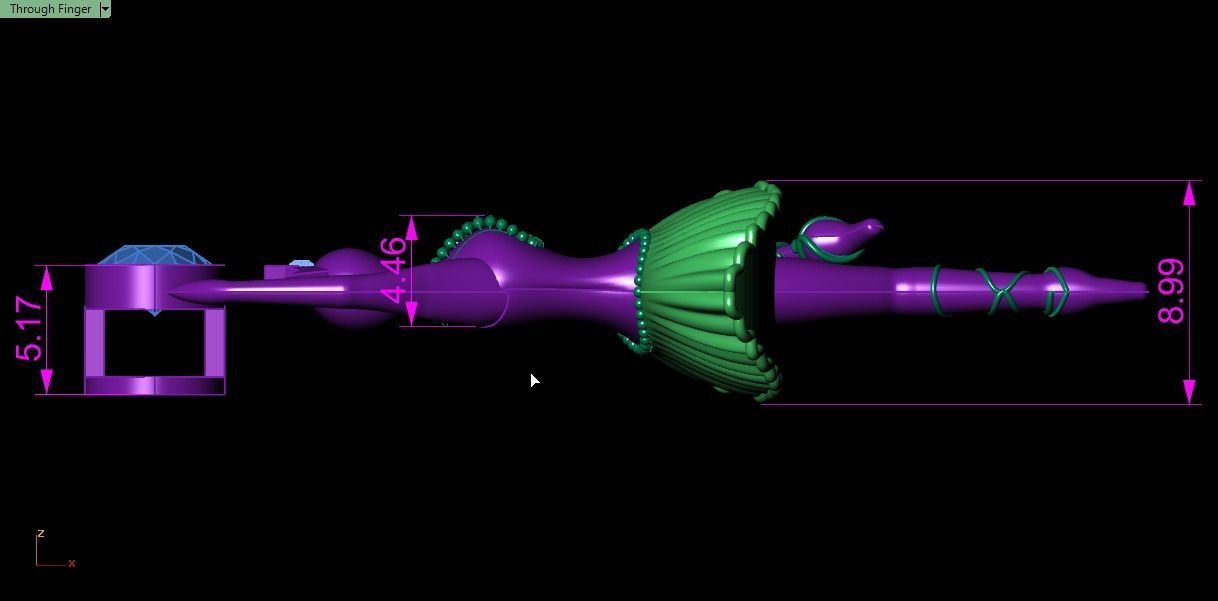 Ballet pendant 02 3D print model_19