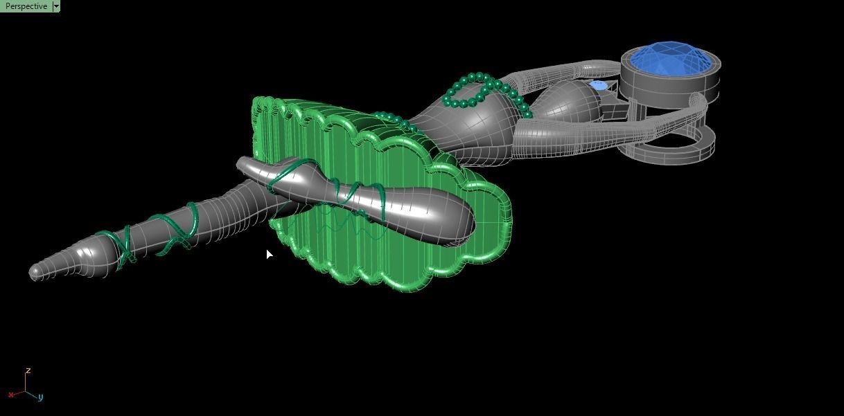 Ballet pendant 02 3D print model_10