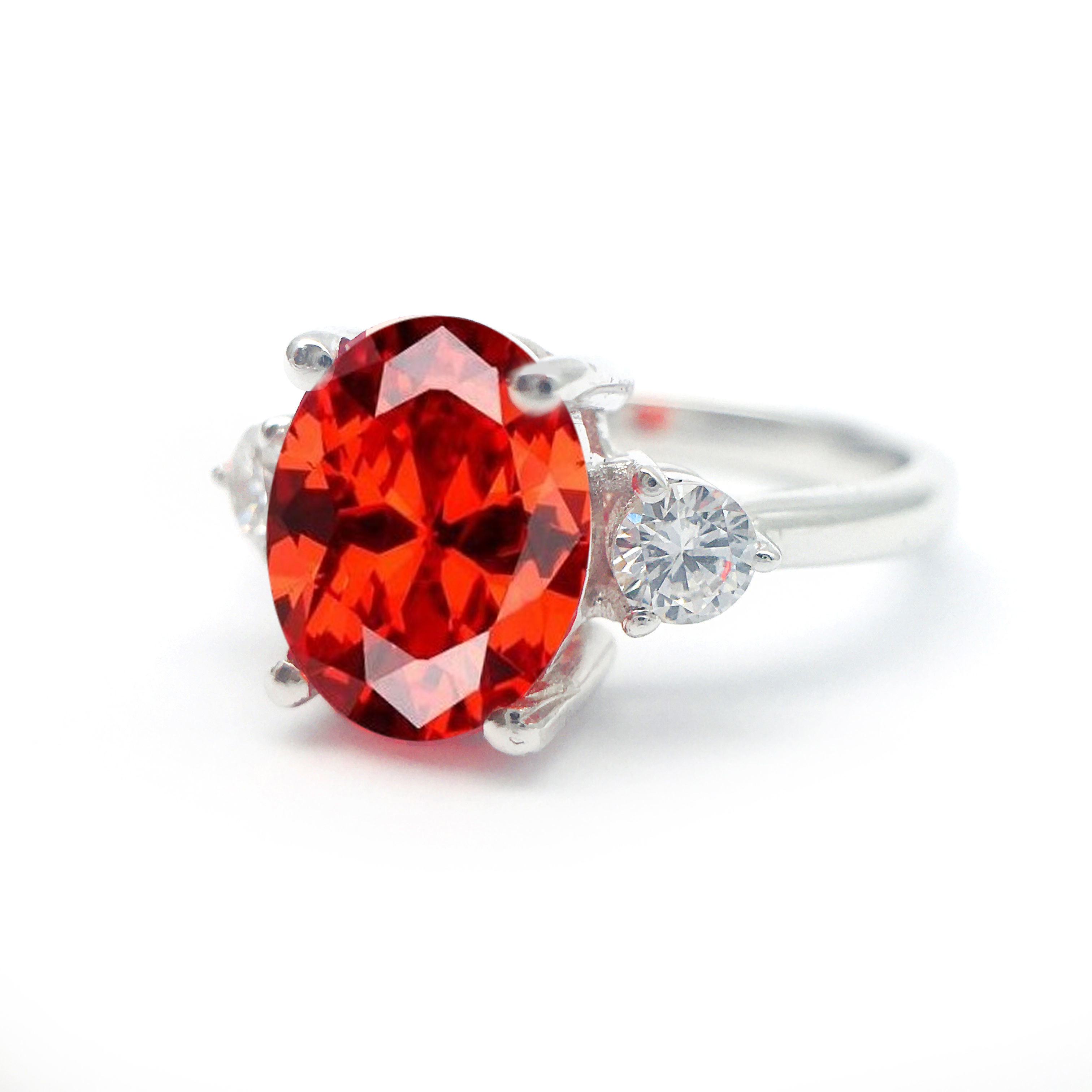 3DM Format Three stone engagement ring for her 3D print model_6