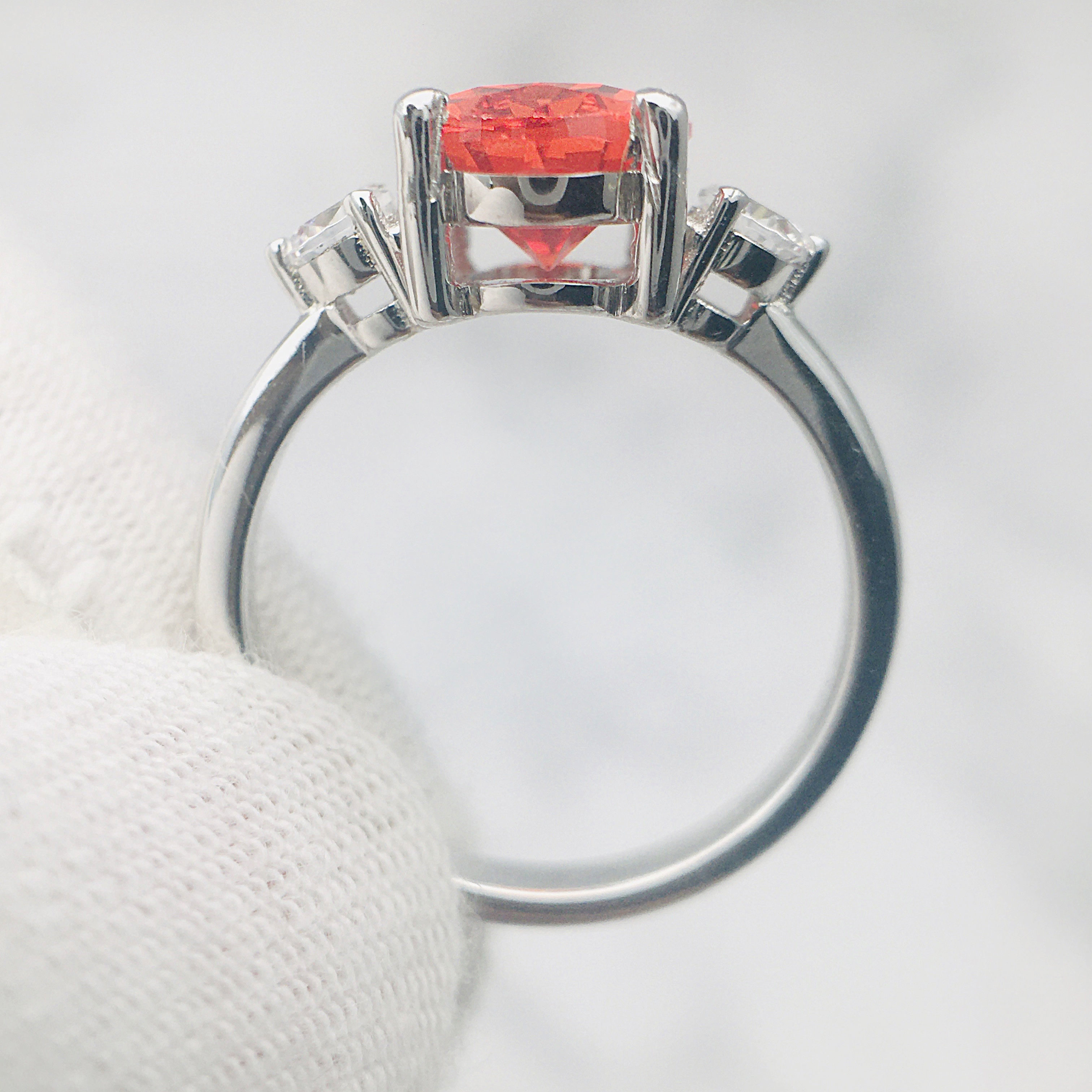 3DM Format Three stone engagement ring for her 3D print model_7