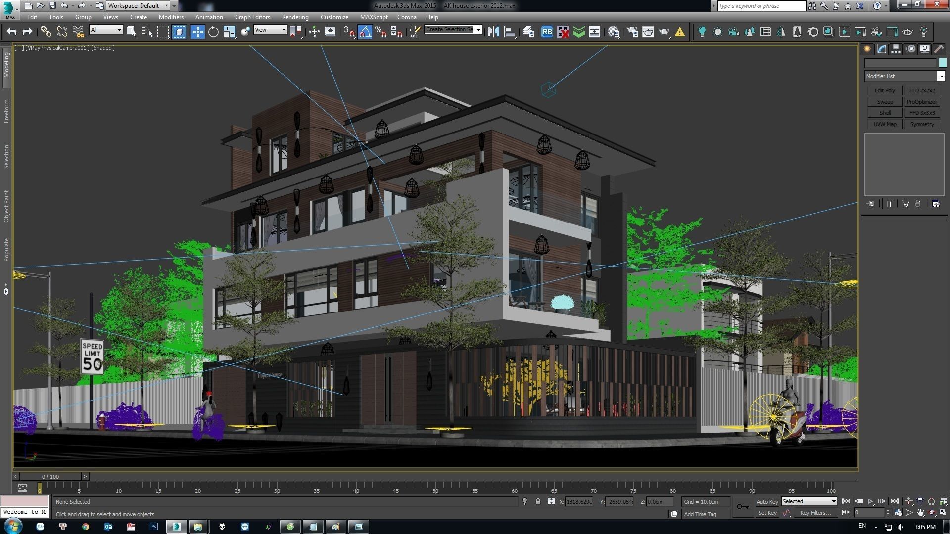 House Exterior Design 01 3D model_1