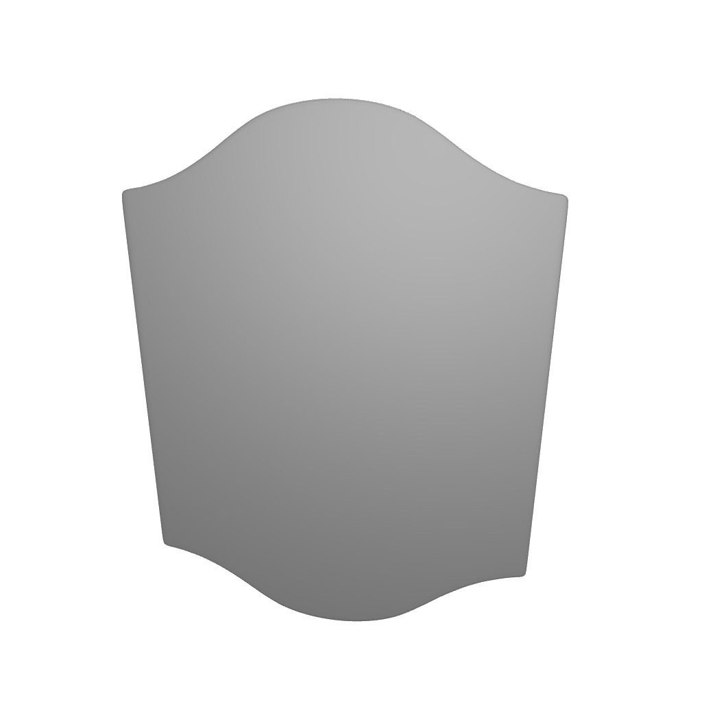 Crystal Privacy Door Knob with Traditional Arch Rose 3D model_5