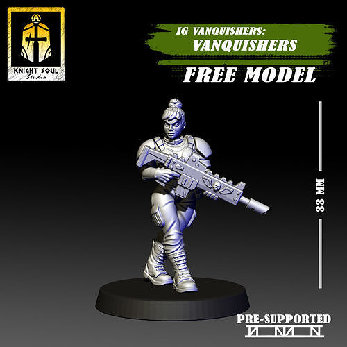 Vanquishers Shock Troops Free Model Free 3D print model