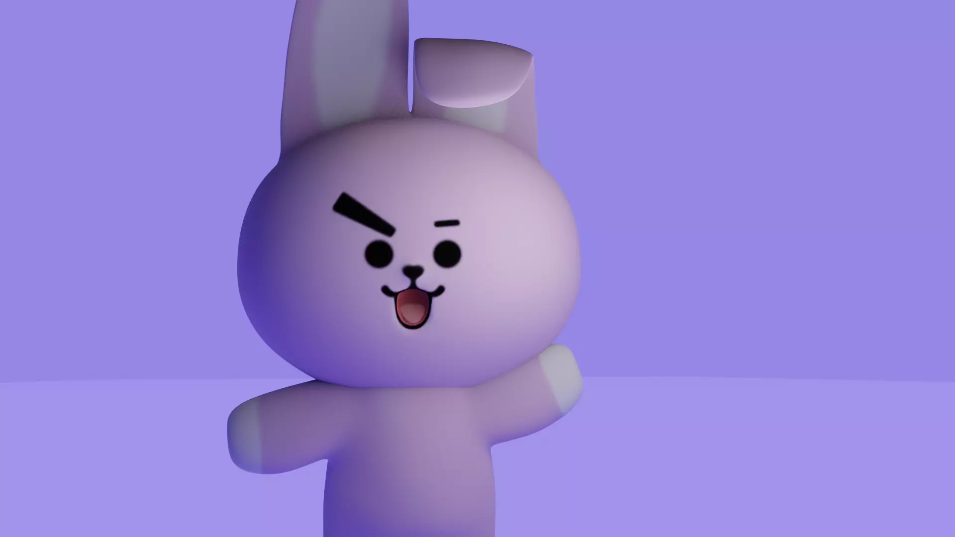 Cooky BT21 3D model_0