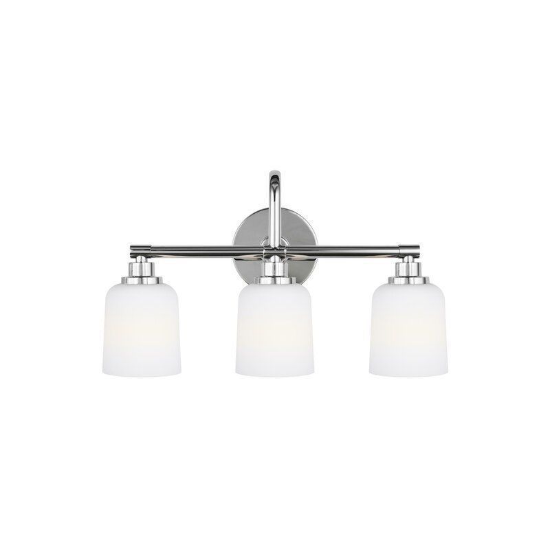 Randwick Satin Nickel Vanity Light - 2 Colour 3D model_2