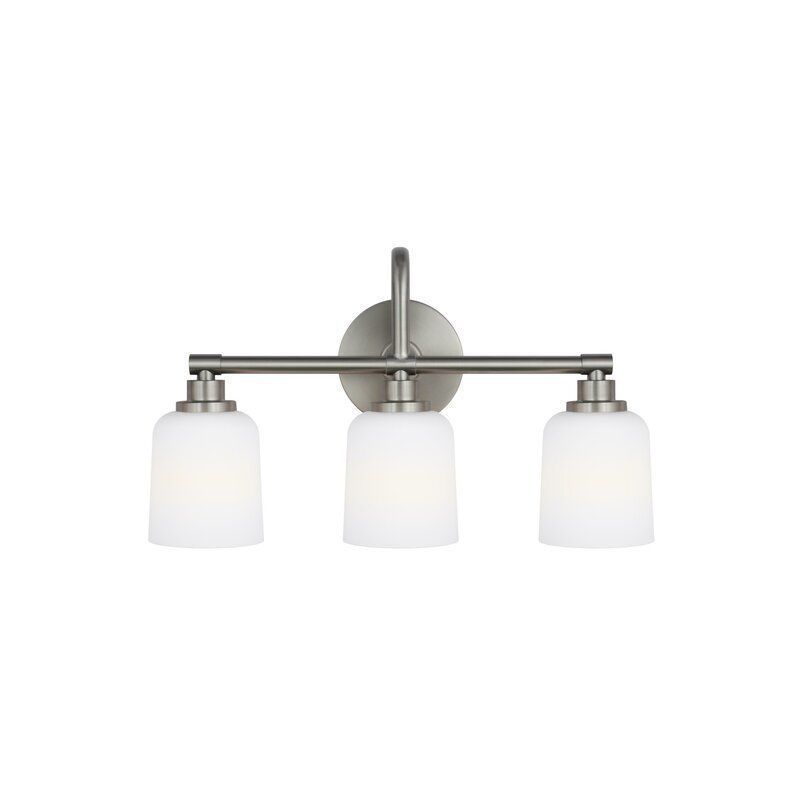 Randwick Satin Nickel Vanity Light - 2 Colour 3D model_3