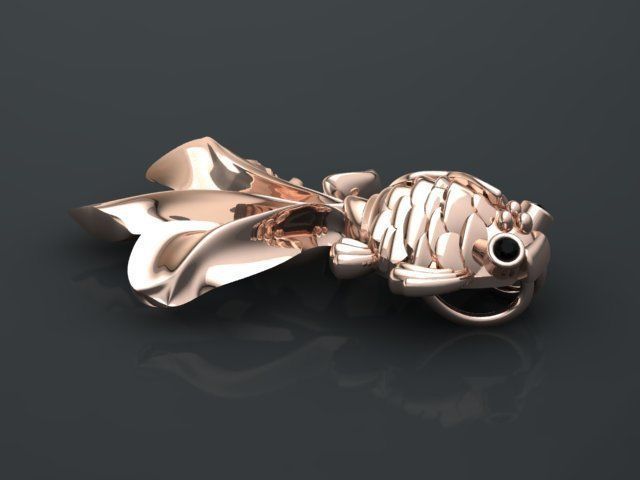 fish pendant 3D print model_25