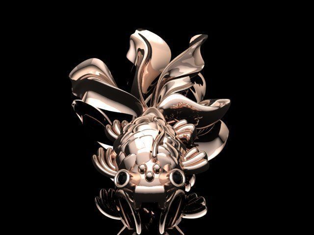 fish pendant 3D print model_35