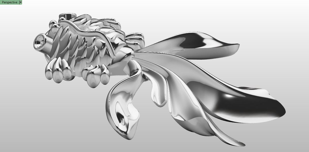 fish pendant 3D print model_6