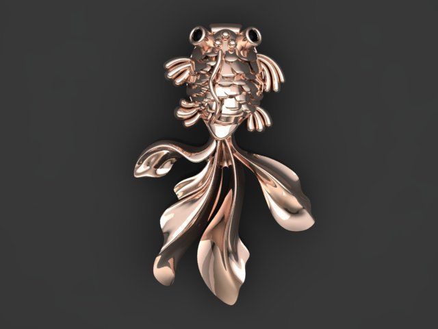 fish pendant 3D print model_34
