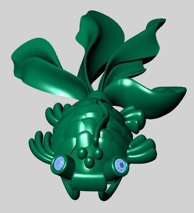 fish pendant 3D print model_26