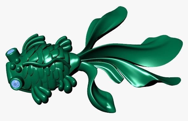 fish pendant 3D print model_28