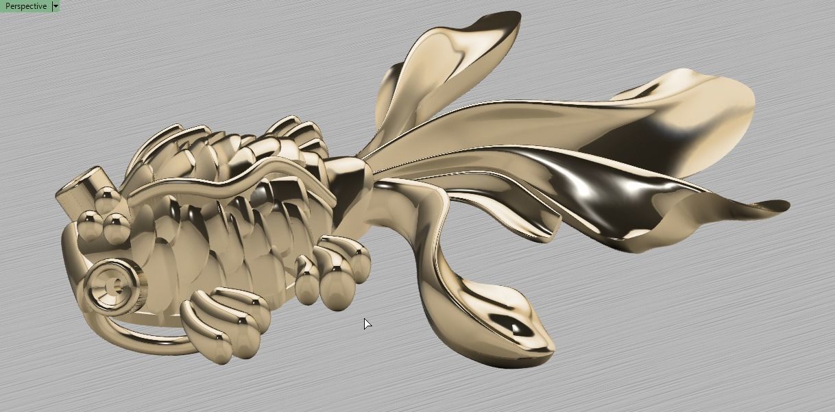 fish pendant 3D print model_12