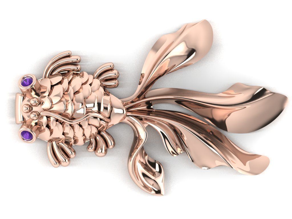 fish pendant 3D print model_29