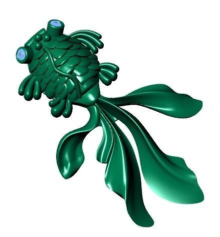 fish pendant 3D print model_36