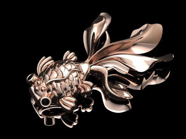 fish pendant 3D print model_27