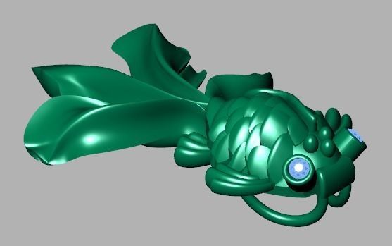 fish pendant 3D print model_24