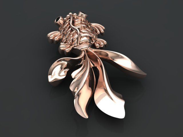 fish pendant 3D print model_22