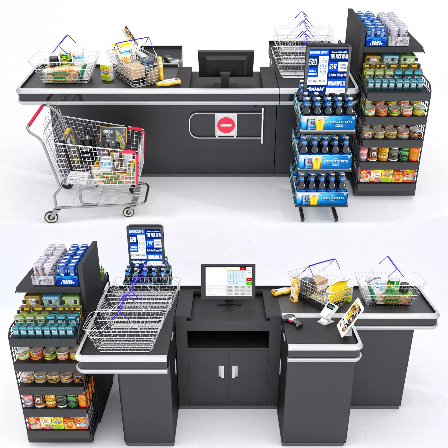 Checkout Counter 3D model