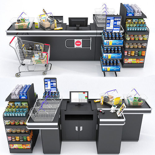 Checkout Counter 3D model