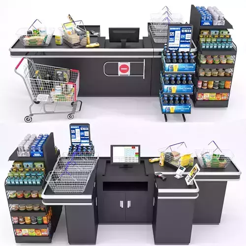 Checkout Counter 3D model