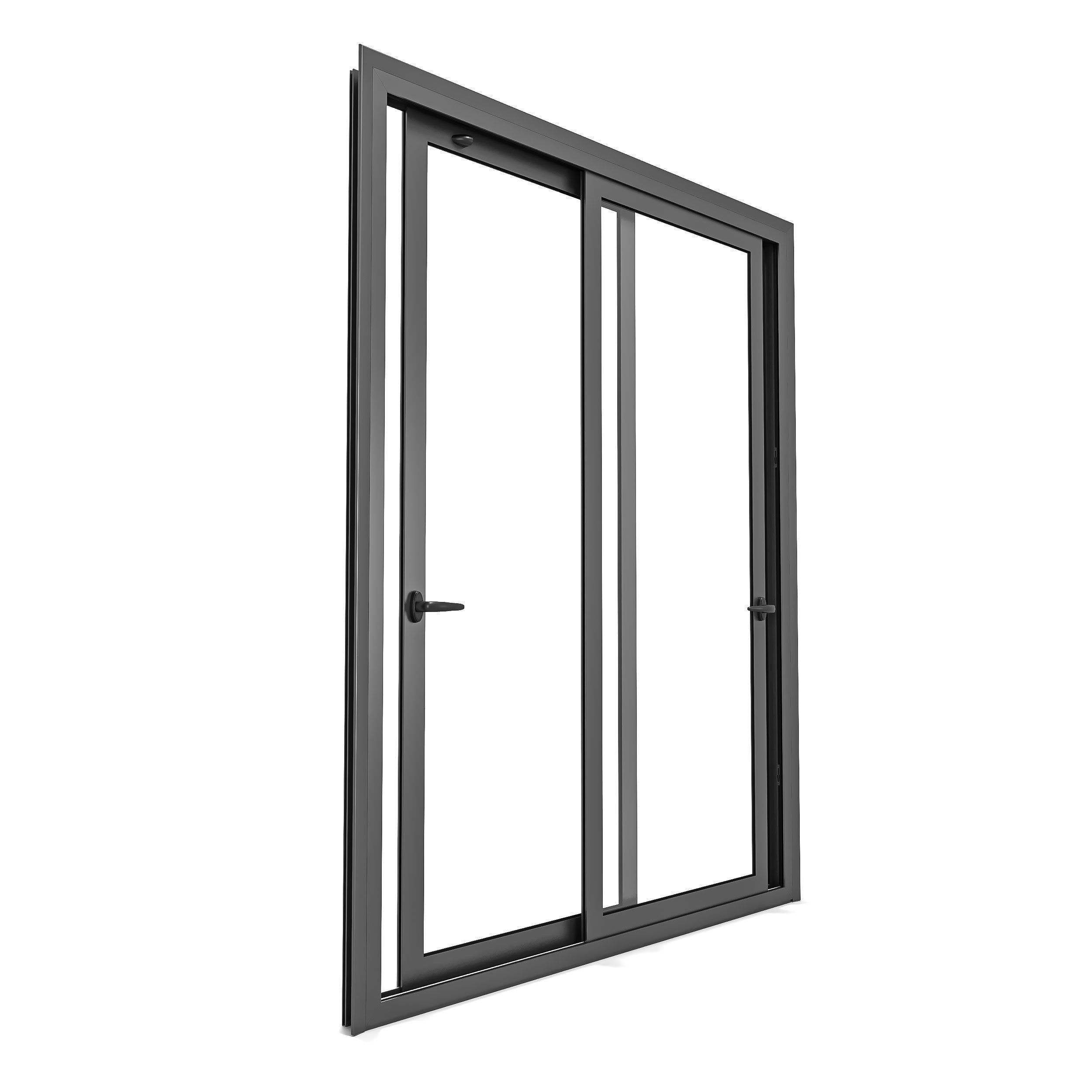 Sliding door 3D model_2