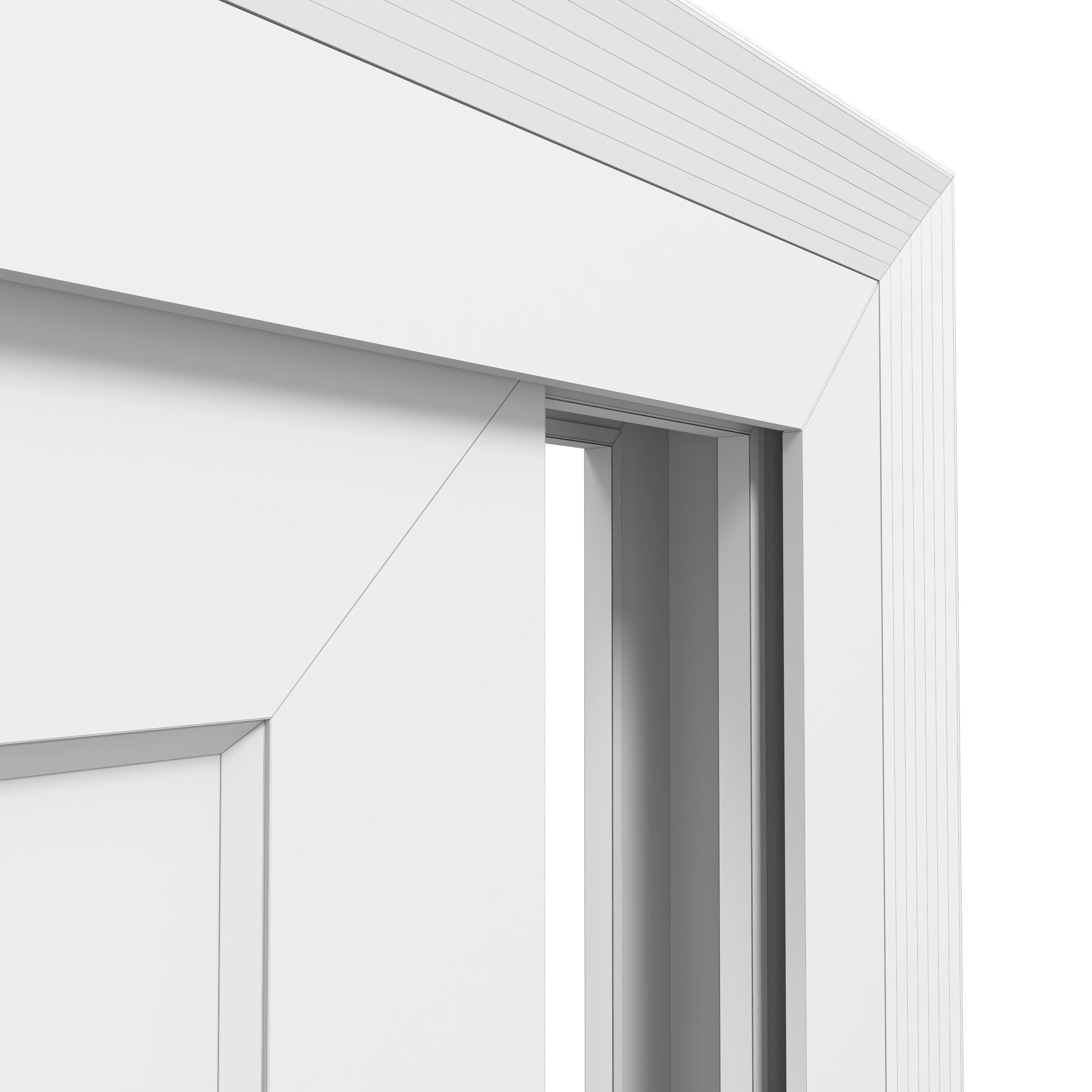 Sliding door 3D model_4