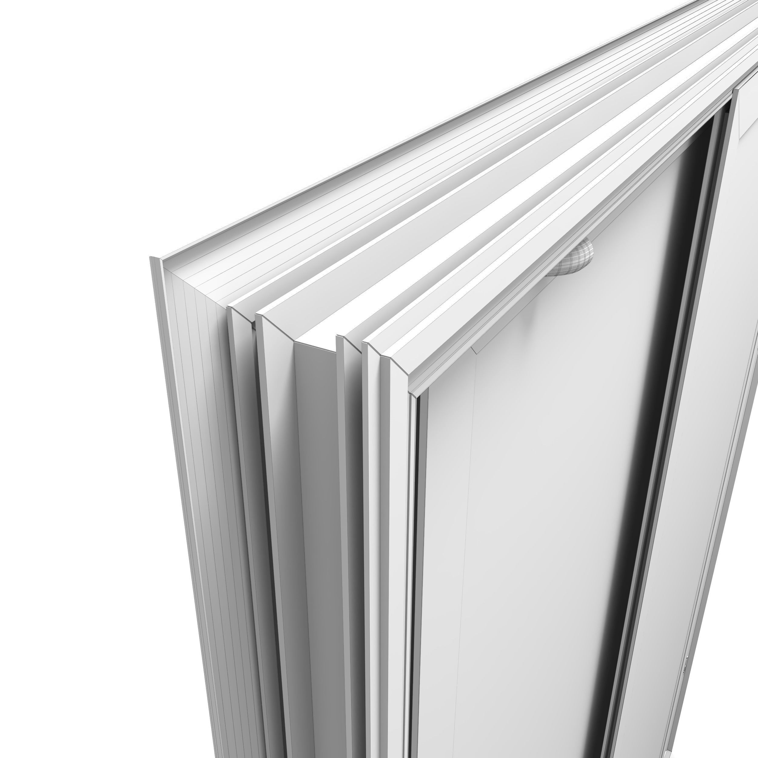 Sliding door 3D model_8