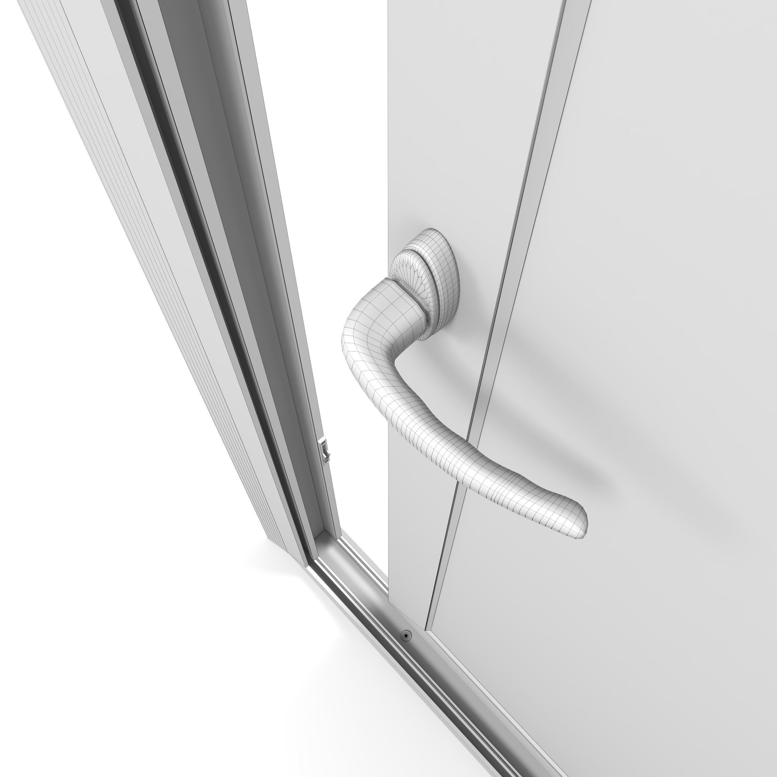 Sliding door 3D model_6