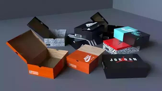 Shoe boxes Nike adidas jordan