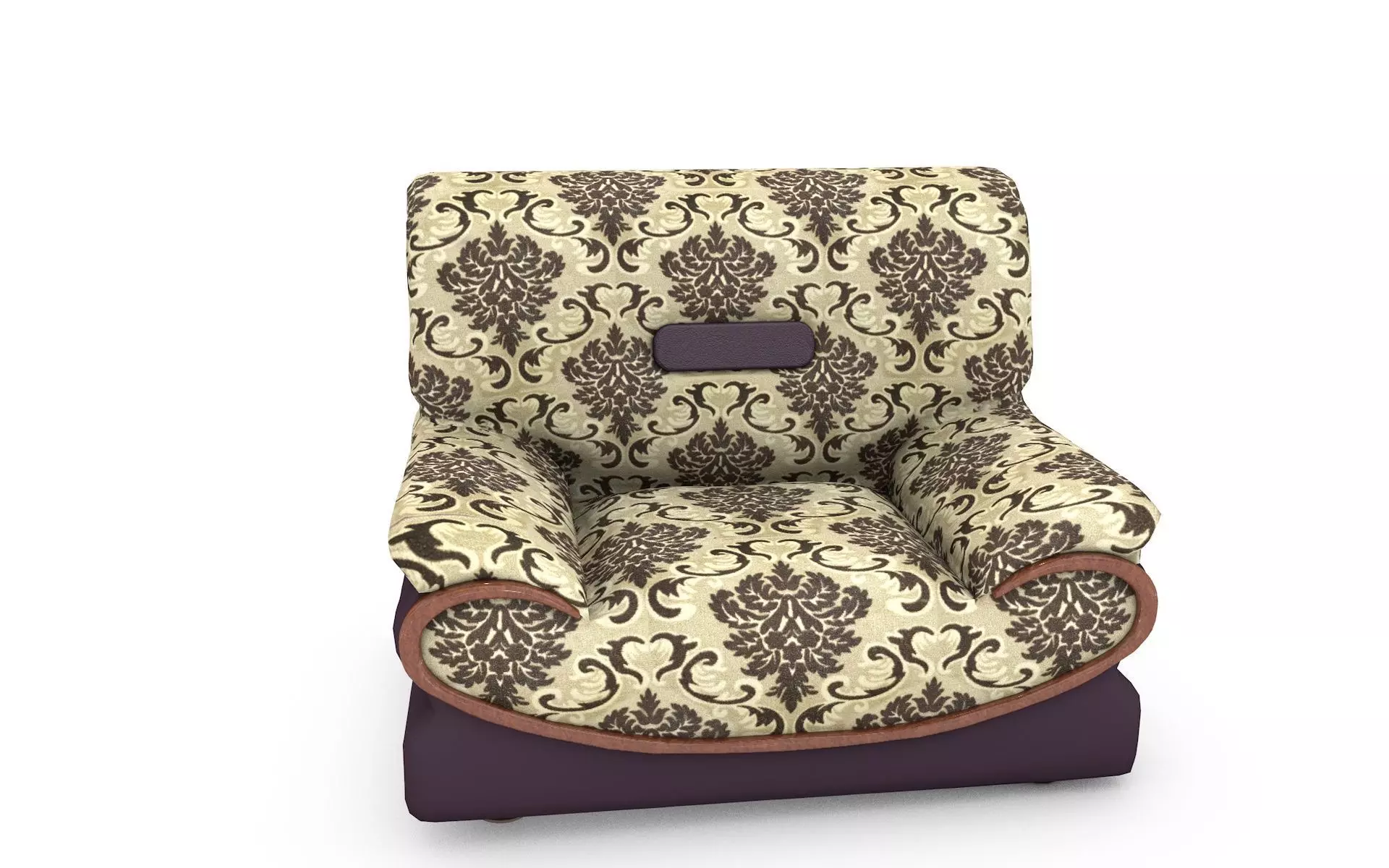 1 sit Pattern sofa- flower 3D model_0