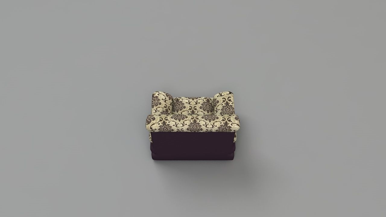 1 sit Pattern sofa- flower 3D model_8