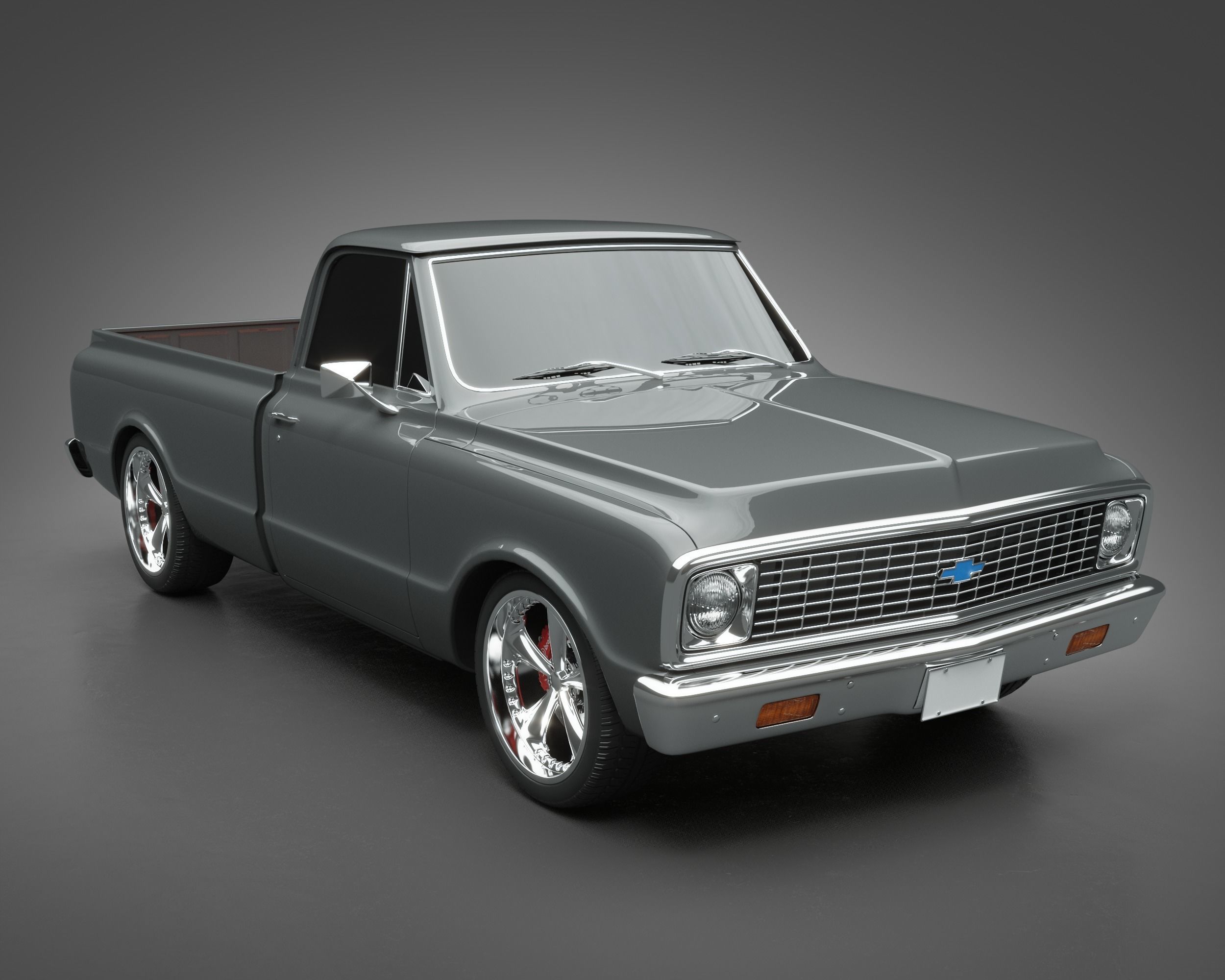 1972 Chevrolet Truck 3D model_5